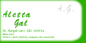 aletta gal business card